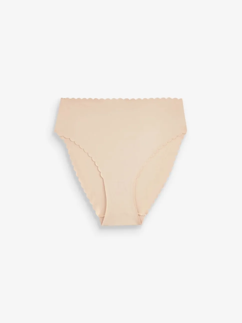 Rose Nude - Slip invisible à bord festonné