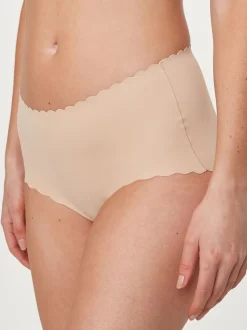 Rose Nude - Slip invisible à bord festonné