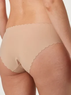 Rose Nude - Slip invisible à bord festonné