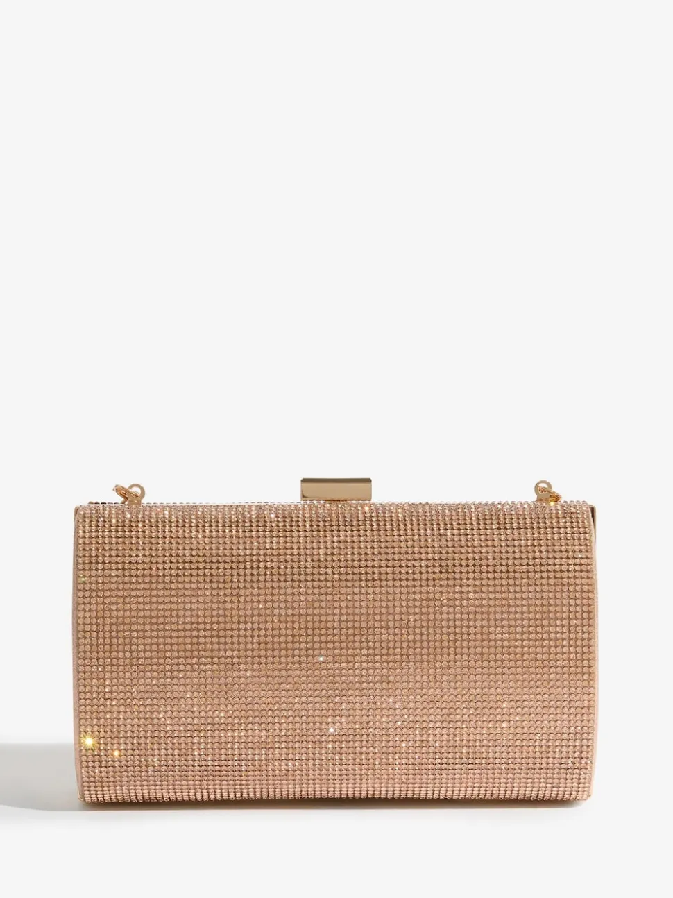 Rose Or - Pochette Lipsy avec ornements