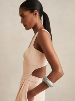 Rose pâle - Reiss Dion Ample Cut-Out Combinaison
