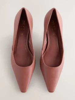 Rose rose - Escarpins Forever Comfort® en cuir à talons et bout pointu