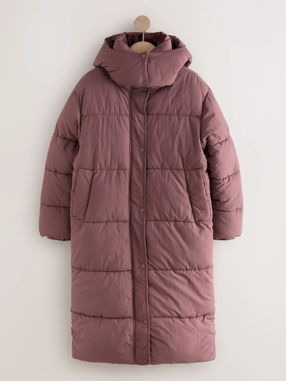 Rose rose - Manteau long rembourré imperméable