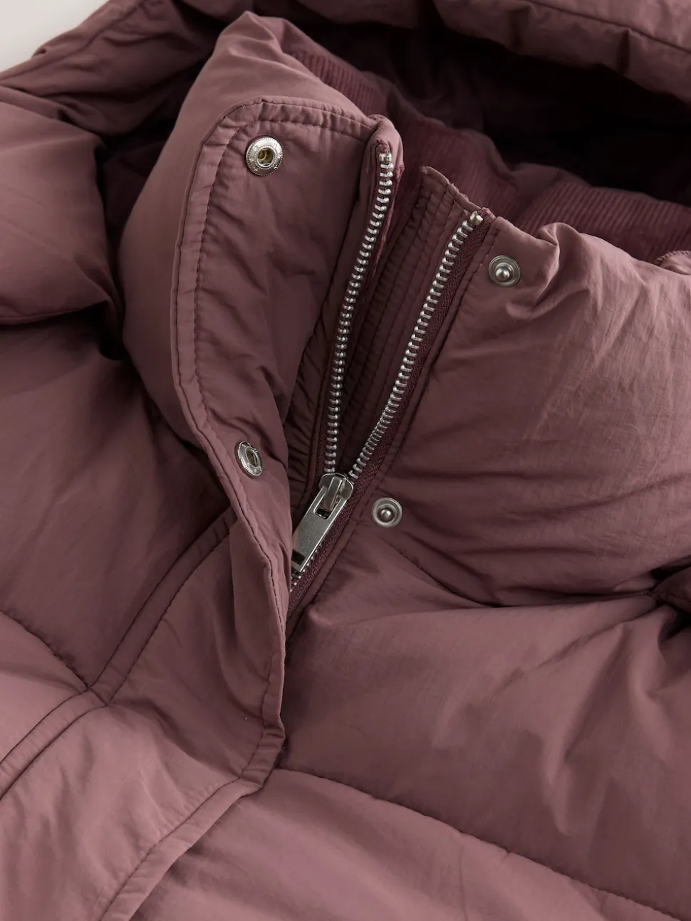 Rose rose - Manteau long rembourré imperméable