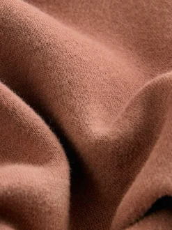 Rose rose - Sweat-shirt long Essentiels coupe décontractée avec poches