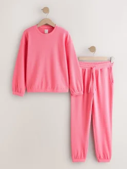 Rose vif - Pyjama à manches longues Cosy Waffle