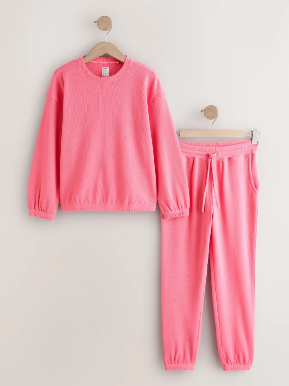 Rose vif - Pyjama à manches longues Cosy Waffle