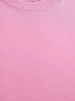 Rose vif - T-shirt long épais décontracté