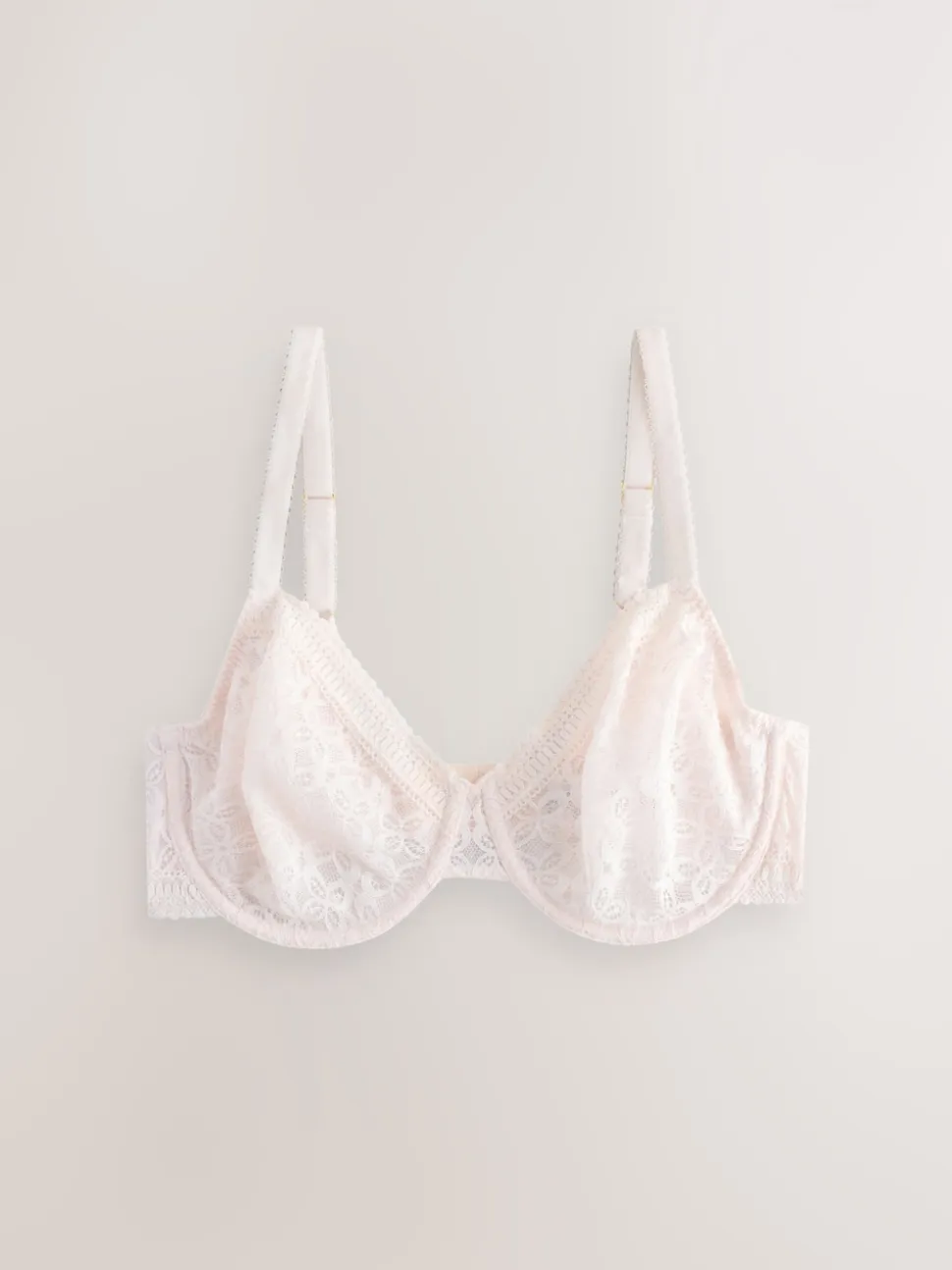 Rose/blanc - Lot de 2 soutiens-gorge DD+ en dentelle non rembourrés bonnets complets