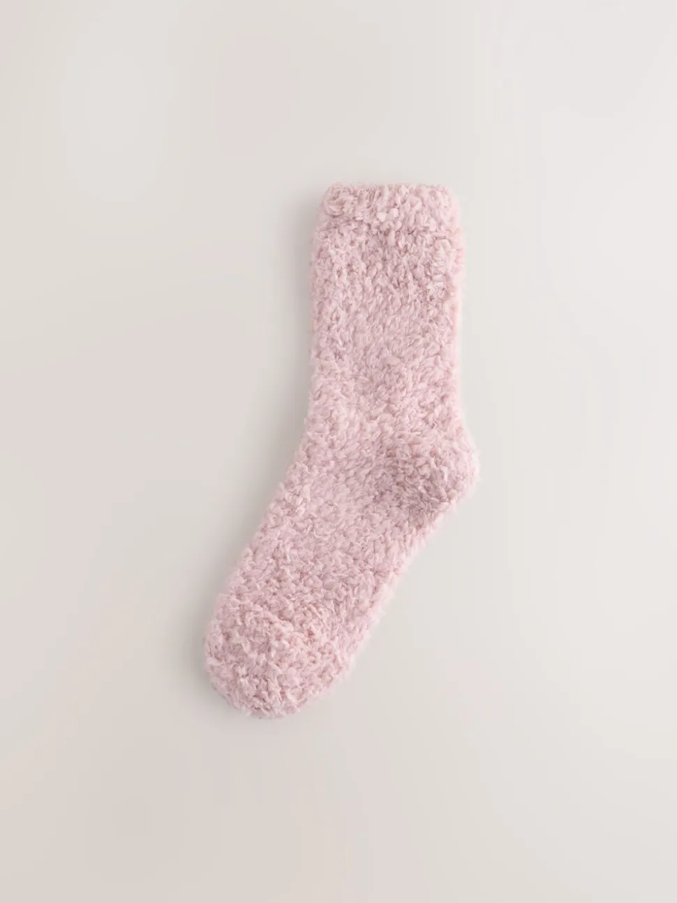 Rose/Gris - Lot de 2 paires de chaussettes douillettes Teddy Borg
