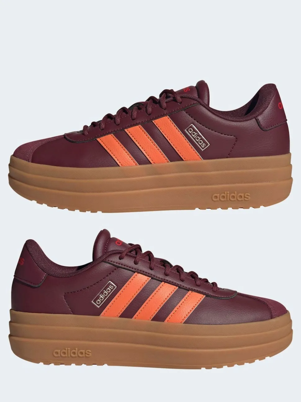 Rouge - adidas baskets VL Court Bold