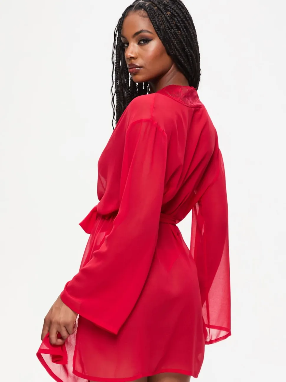 Rouge - Ann Summers Peignoir en mousseline qui promet