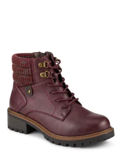 Rouge - Bottes cheville Pavers Coupe large