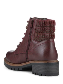 Rouge - Bottes cheville Pavers Coupe large