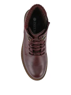 Rouge - Bottes cheville Pavers Coupe large