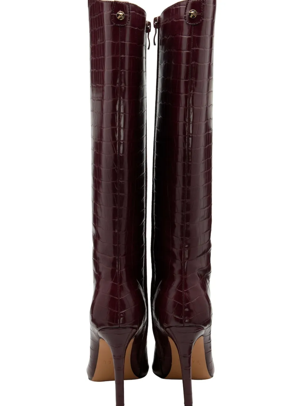 Rouge - Bottes Ravel hauteur genou à talons
