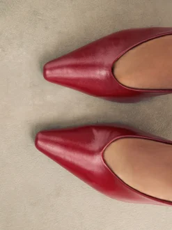 Rouge - Chaussures à talons hauts à bout pointu