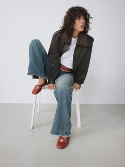 Rouge - Chaussures plates Forever Comfort® à bout rond Cravate