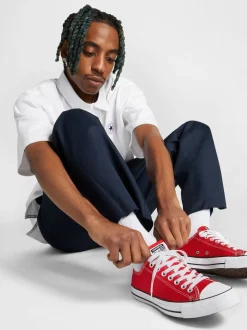 Rouge - Converse Chuck Taylor All Star Ox Trainers