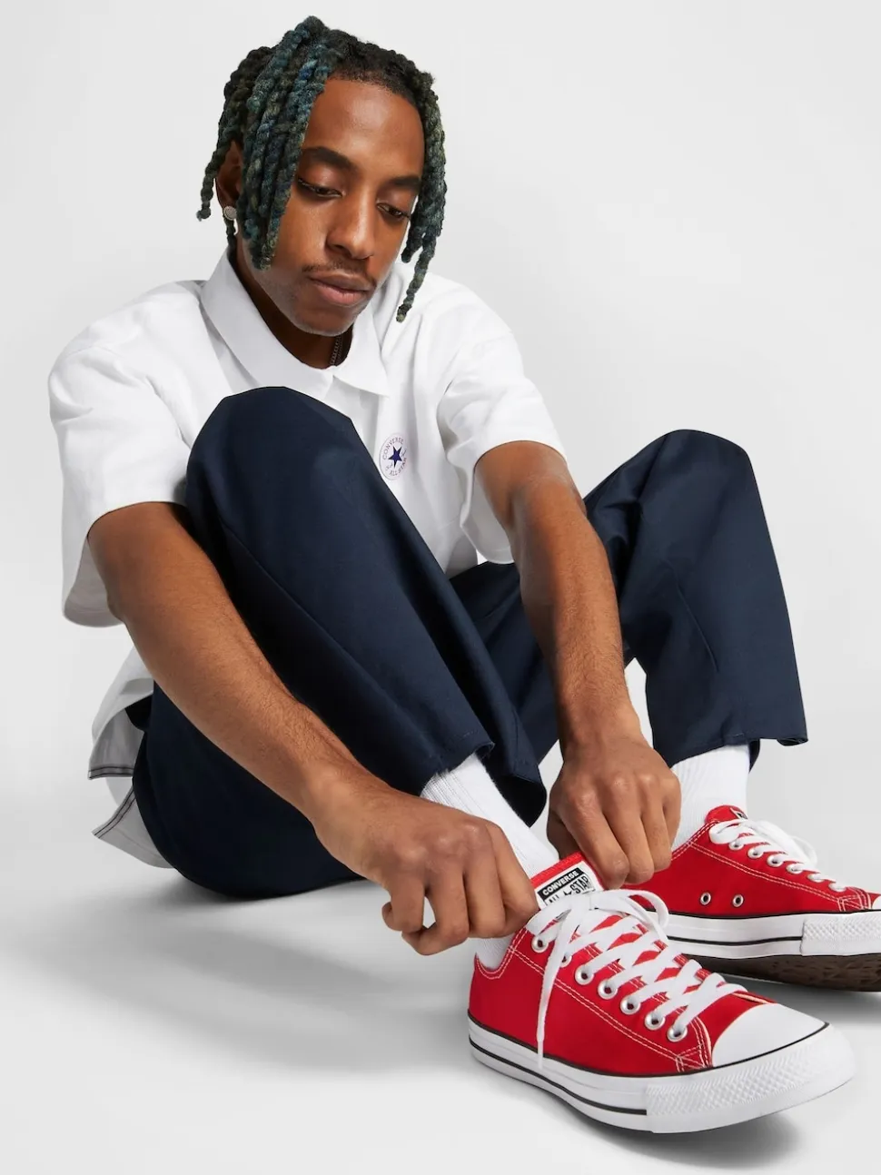 Rouge - Converse Chuck Taylor All Star Ox Trainers