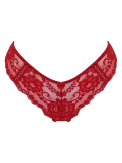Rouge - Culotte Pour Moi Fleur effrontée en forme de V