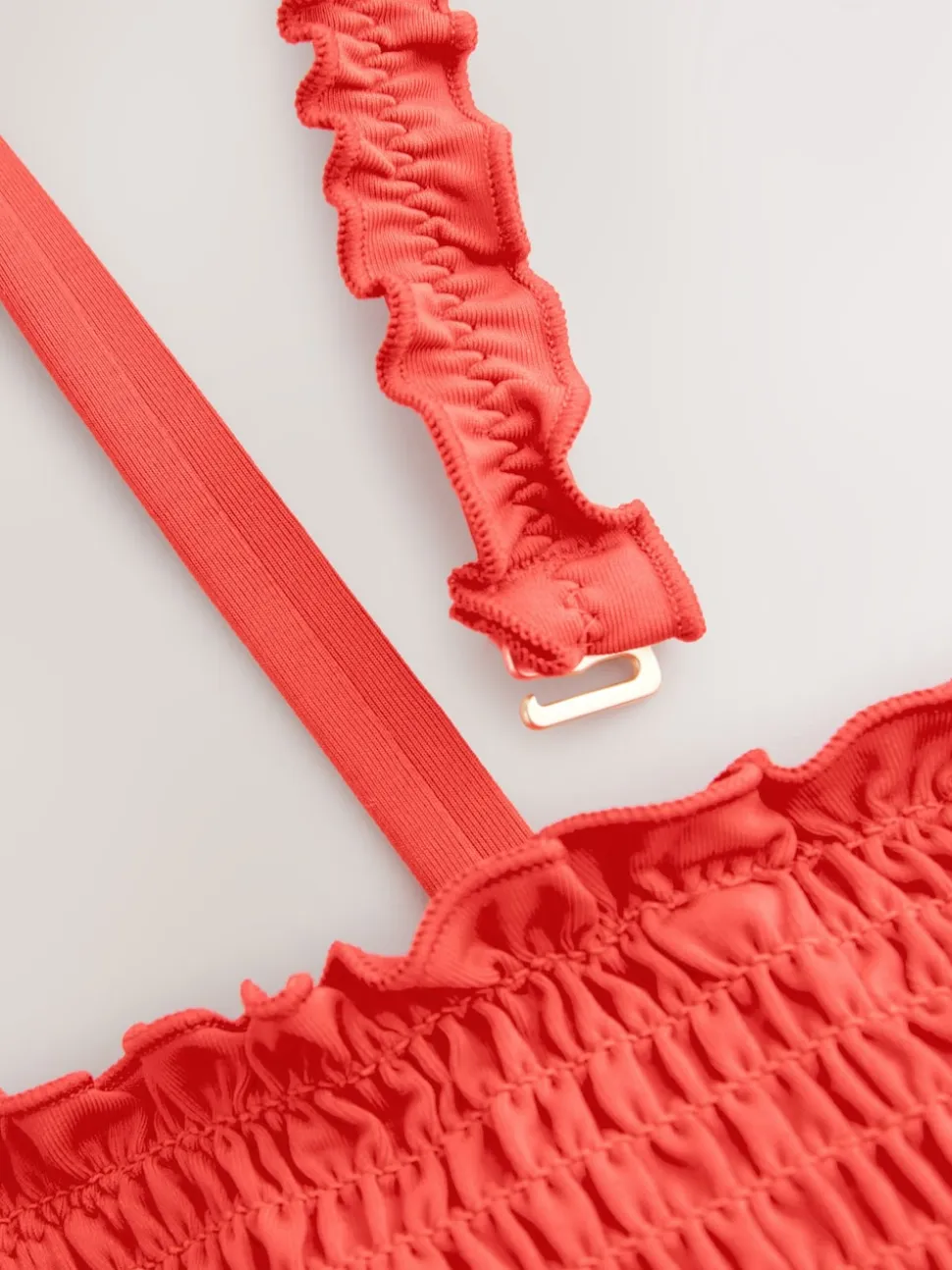 Rouge - Haut de bikini Bandeau Shirred