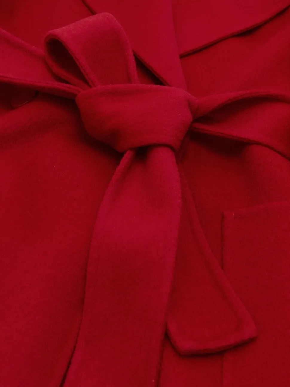 Rouge - Manteau Reiss Lucia en laine Blend à double boutonnage à coutures invisibles