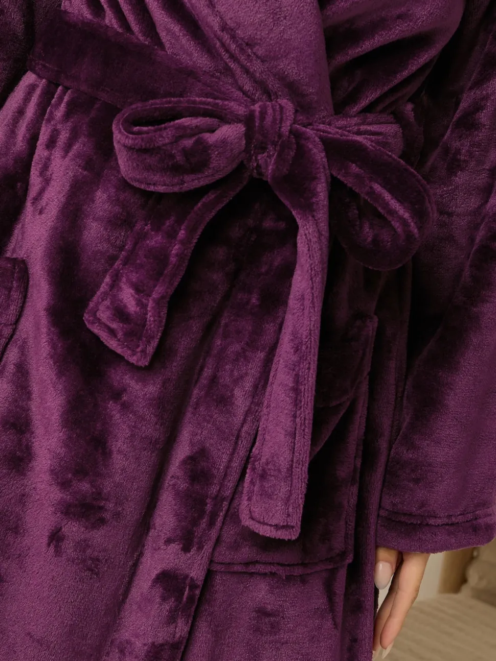 Rouge - M&Co Peignoir châle Super Luxe Maxi