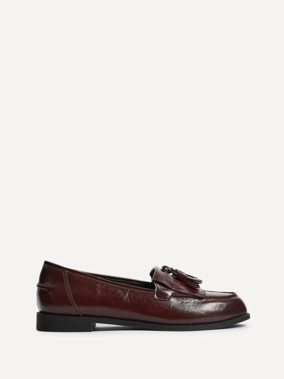 Rouge - Mocassins Linzi Rosemary classiques à enfiler avec détails à glands