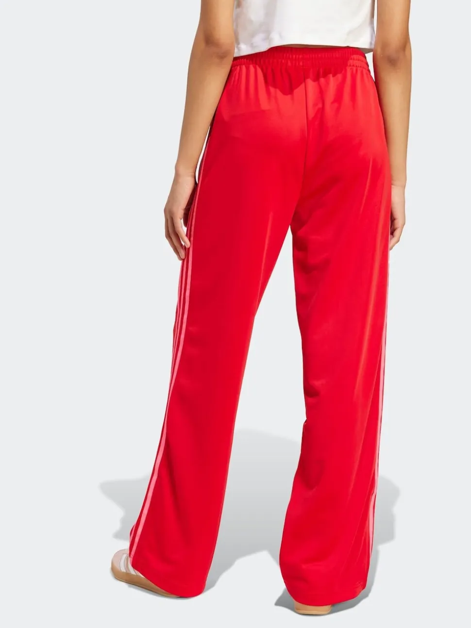 Rouge - Pantalons de survêtement amples Adidas Original Firebird