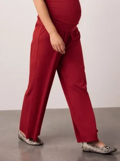 Rouge - Pantalons Grossesse ultra-doux Jambe large
