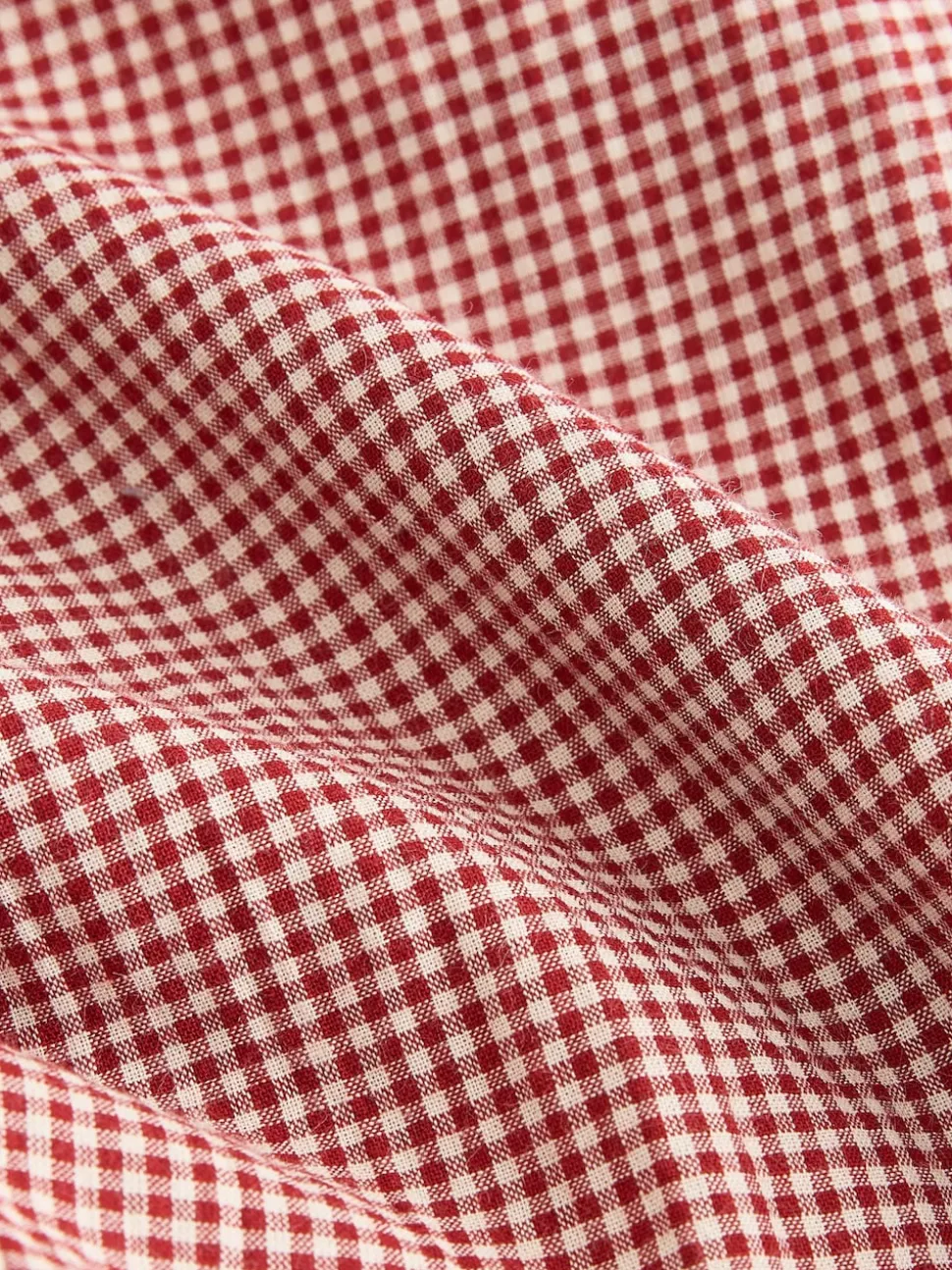 Rouge - Pantalons Jambe large Vichy