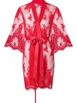 Rouge - Peignoir Ann Summers Availing en dentelle