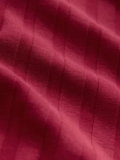 Rouge - Robe de grossesse à manches longues et allaitement