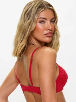 Rouge - Soutien-gorge Ann Summers sexy à armatures en dentelle