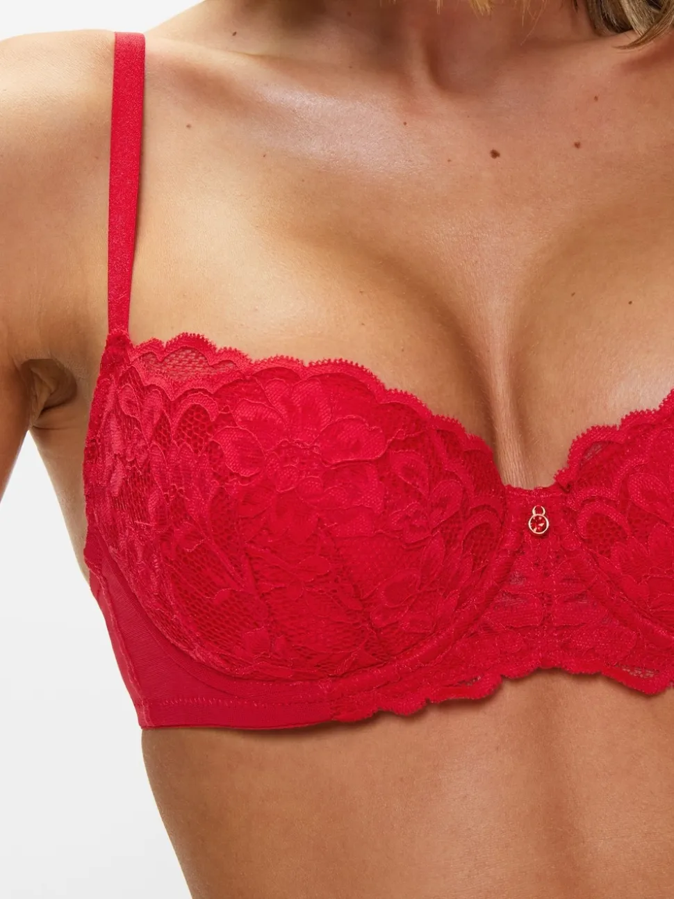 Rouge - Soutien-gorge Ann Summers sexy à armatures en dentelle