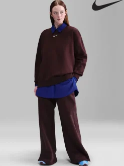 Rouge - Survêtement ample Nike Vêtements de sport Phoenix en polaire taille haute