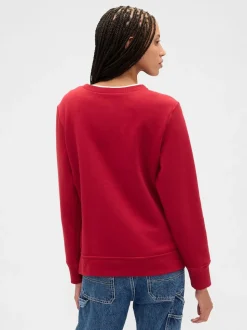 Rouge - Sweat Gap décontracté à logo
