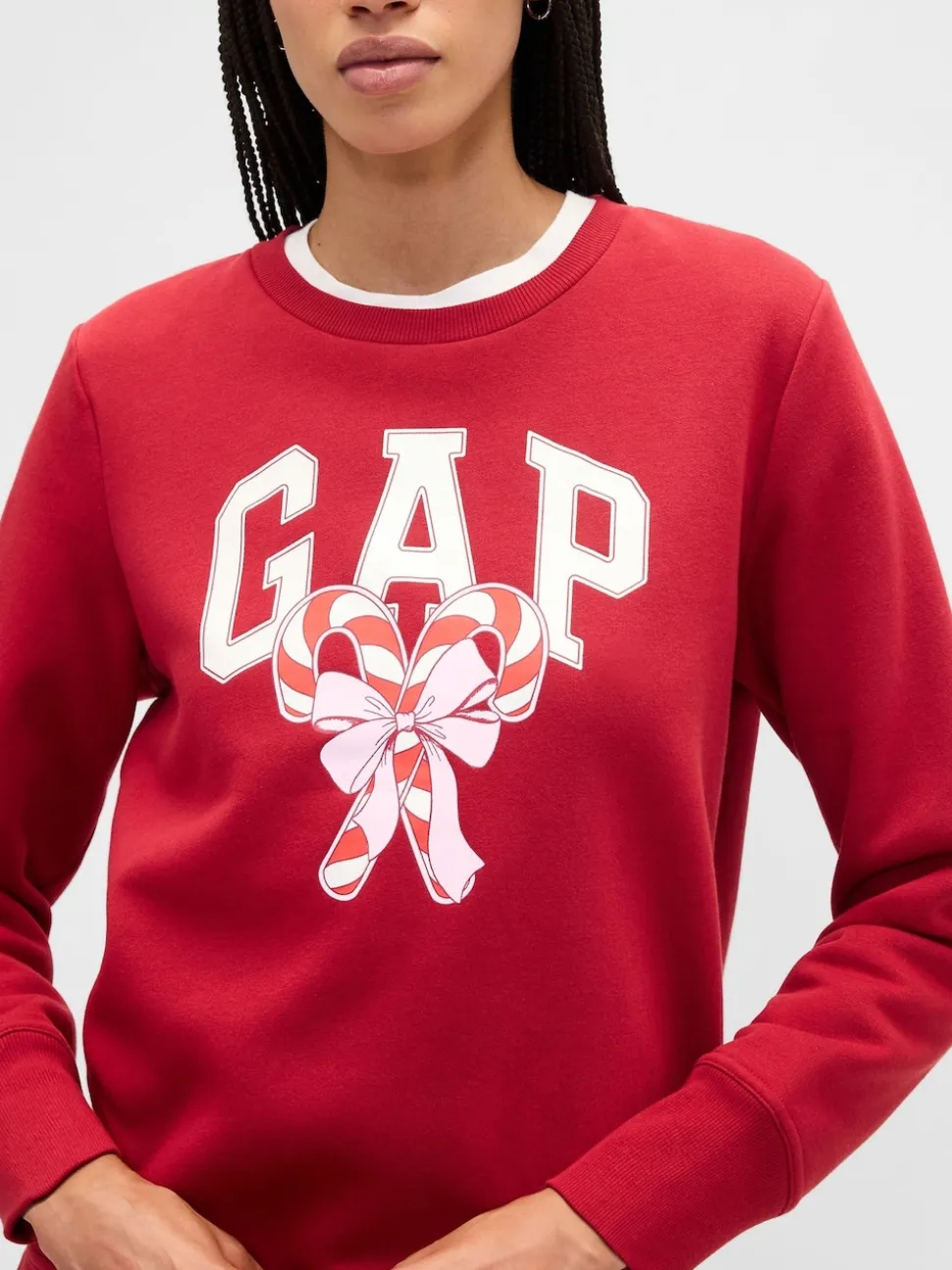 Rouge - Sweat Gap décontracté à logo