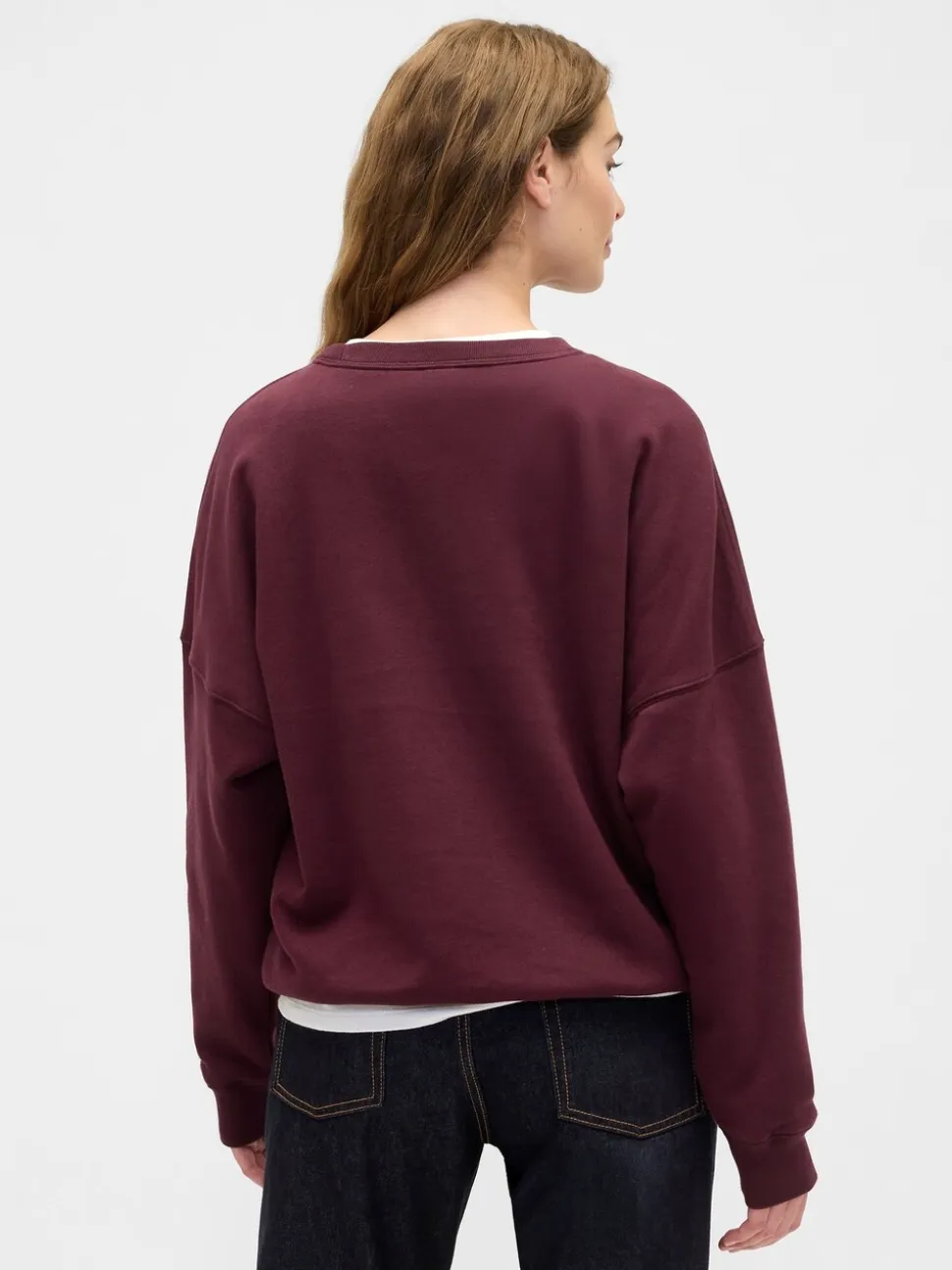 Rouge - Sweat-shirt graphique oversize Gap