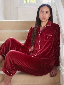 Rouge - The Little Tailor Pyjama de Noël en velours doux de luxe