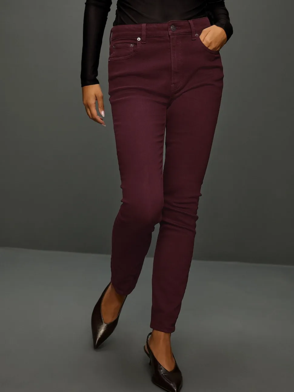 Rouge baie - Authentic Relaxed Jeans skinny