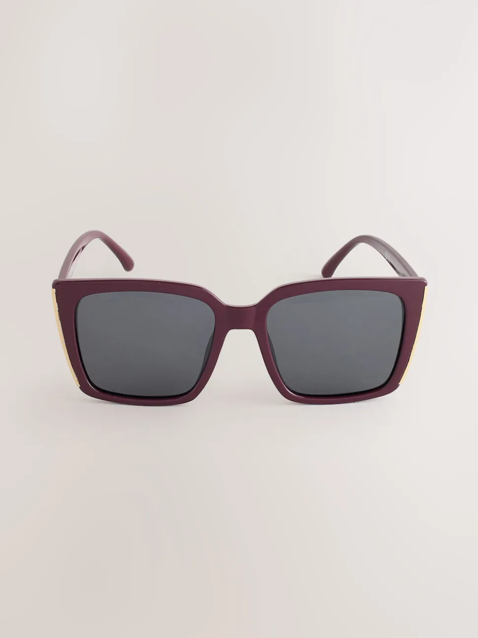 Rouge baie - Lunettes de soleil carrées
