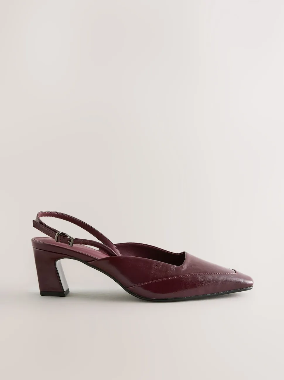 Rouge bordeaux - Chaussures à talons Forever Comfort® à bout carré et bride arrière