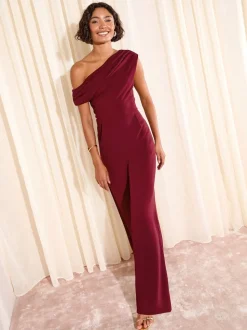 Rouge bordeaux - Combinaison ample Friends Like These Off The Shoulder Scuba