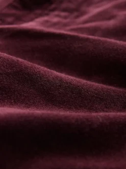 Rouge bordeaux - Jean ajusté en velours côtelé