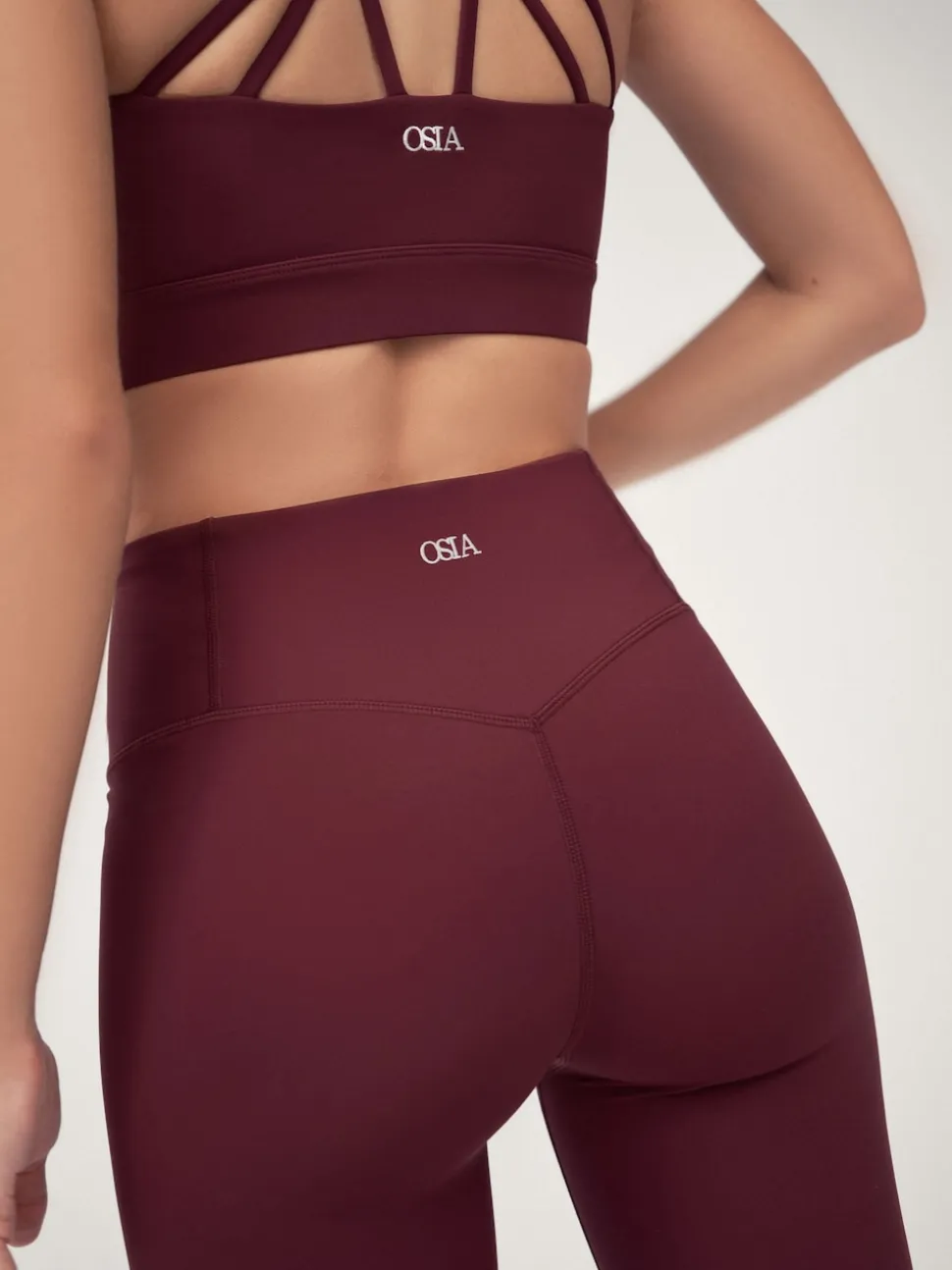 Rouge bordeaux - Legging OSIA taille Signature