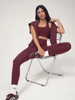 Rouge bordeaux - Legging OSIA taille Signature