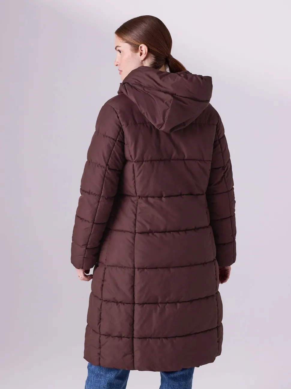 Rouge bordeaux - Manteau de grossesse Résistant à la douche