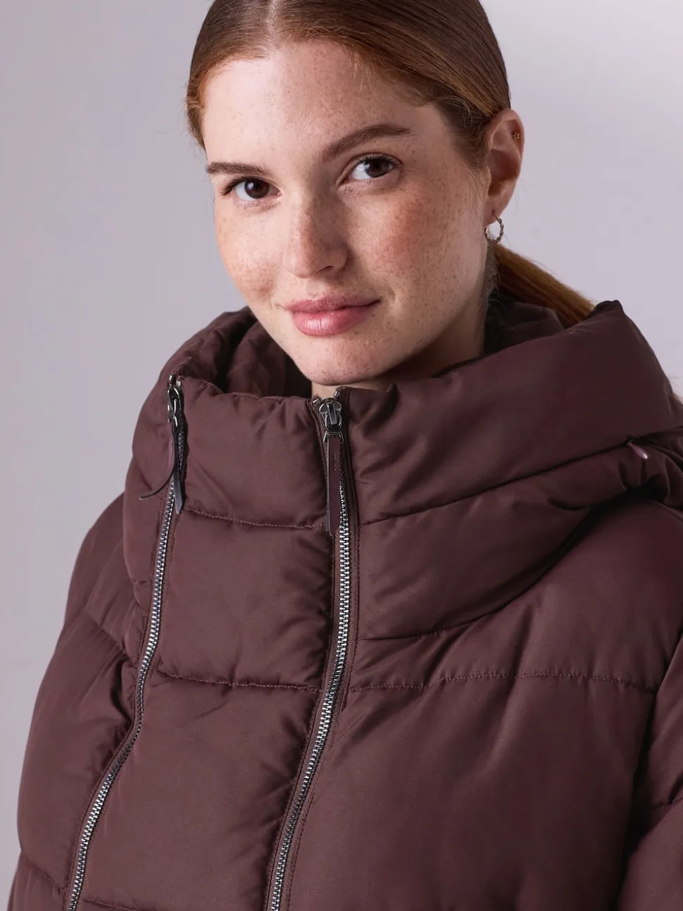 Rouge bordeaux - Manteau de grossesse Résistant à la douche